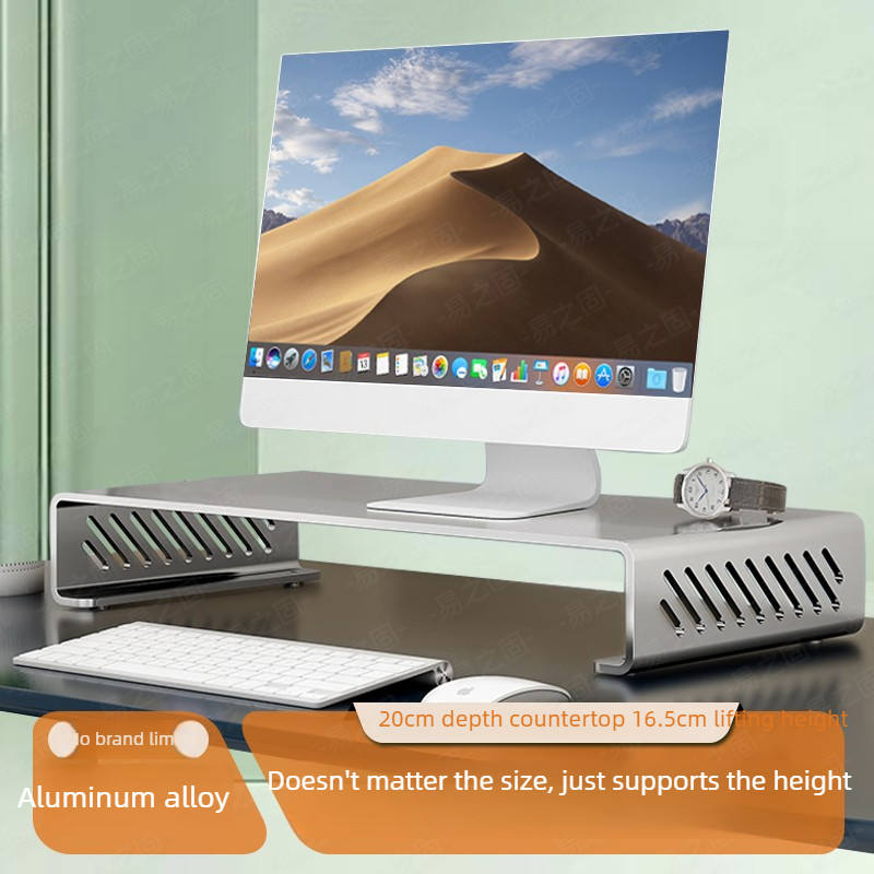 Desk Setup Monitor And Laptop - コンピューターモニタースタンドライザー人間工学に基づいたデスクオーガナイザーラップトップゲームセットアップ用スペースを節約姿勢を改善するためのオフィスアクセサリー