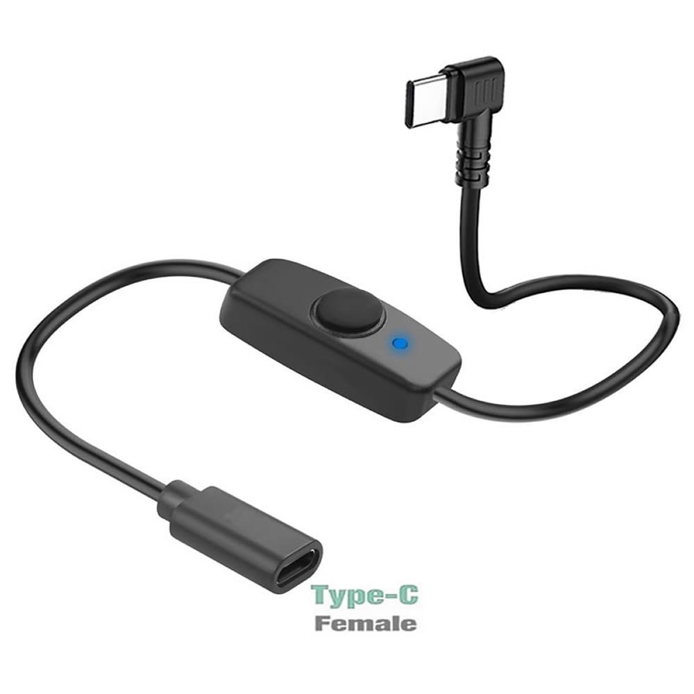 Desk Setup Led Strip - ON/OFFスイッチ付きUSB C延長ケーブル、USB-C - Type C電源コード、USBファン、LEDストリップ、デスクランプ、LEDストリップ用5V