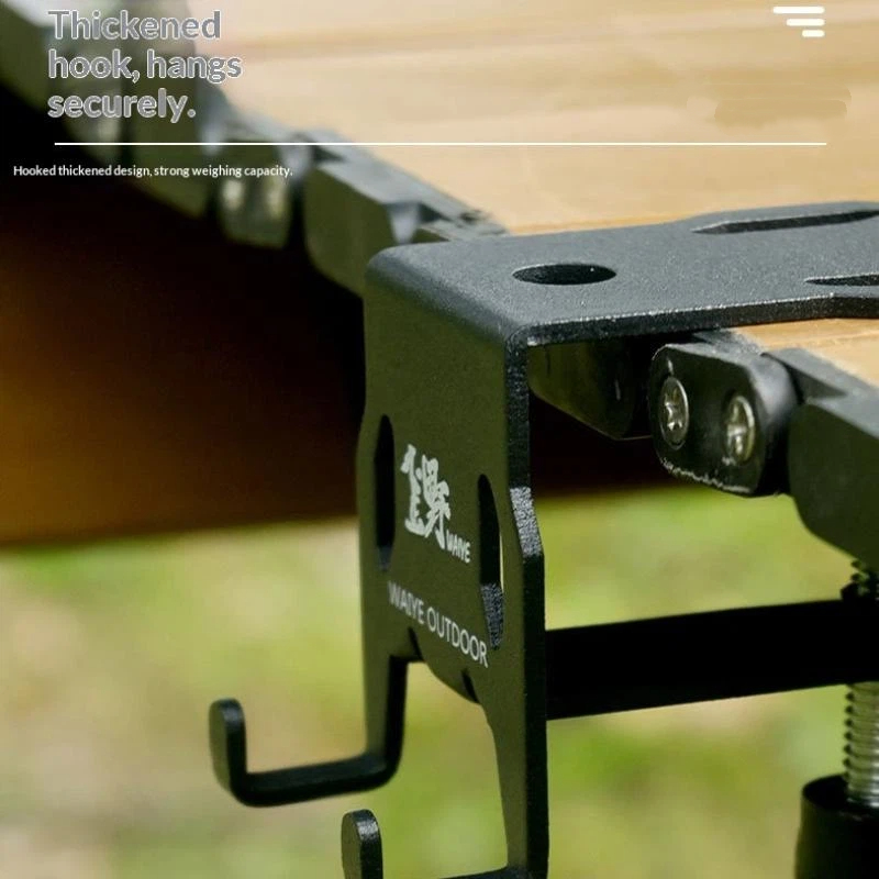 Desk Setup Gear - ガス缶ホルダー アウトドア用吊り下げプレート ボトルオープナー キャンプ用ストーブタンクホルダー テーブル設置用 ポータブル調理器具