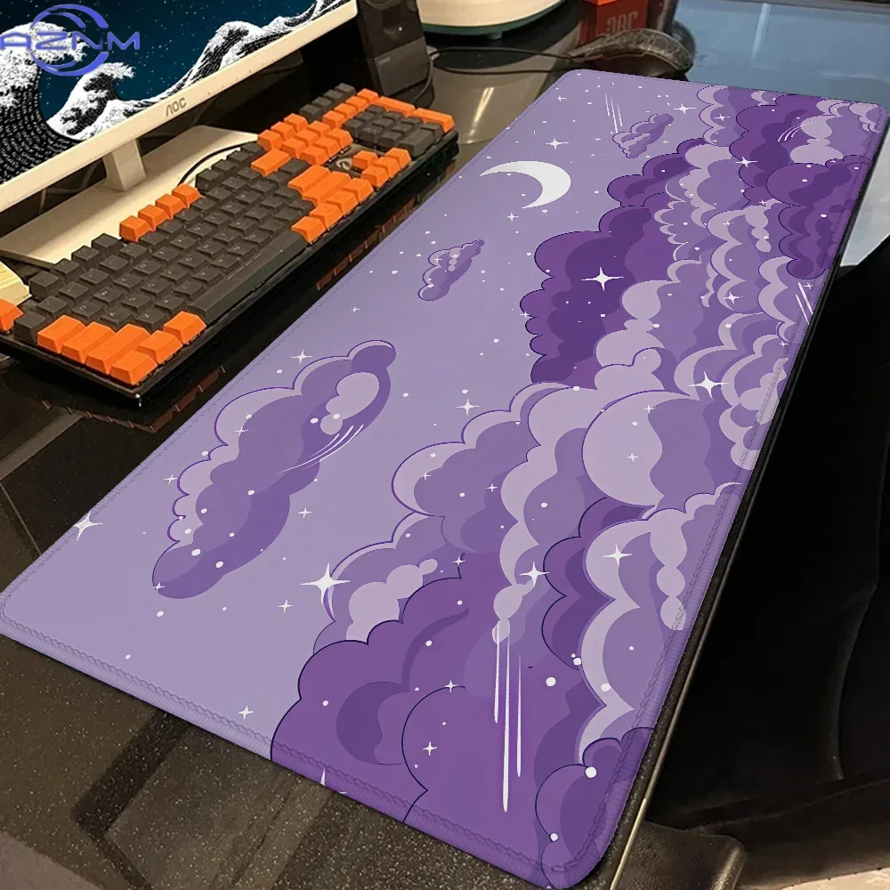 Desk Setup Gear - Skyscapeセットアップ ゲーミングアクセサリー 大型マウスパッド ゲーマーマウスパッド アニメサポート ノートパソコン