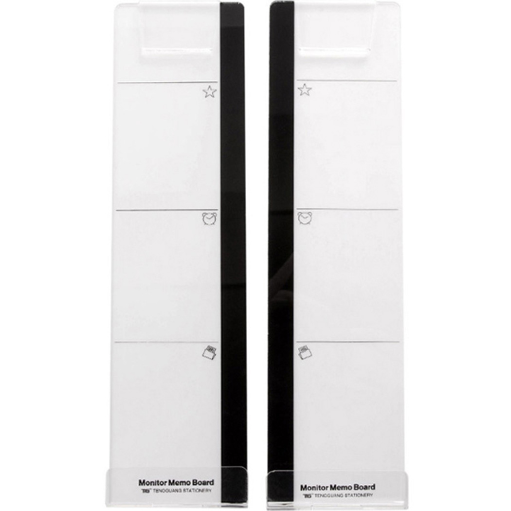 Sticky Memo Holder - クリエイティブアクリルモニターメッセージメモボード付箋用透明名刺電話ホルダーデスクトッププラスチックホルダー文具