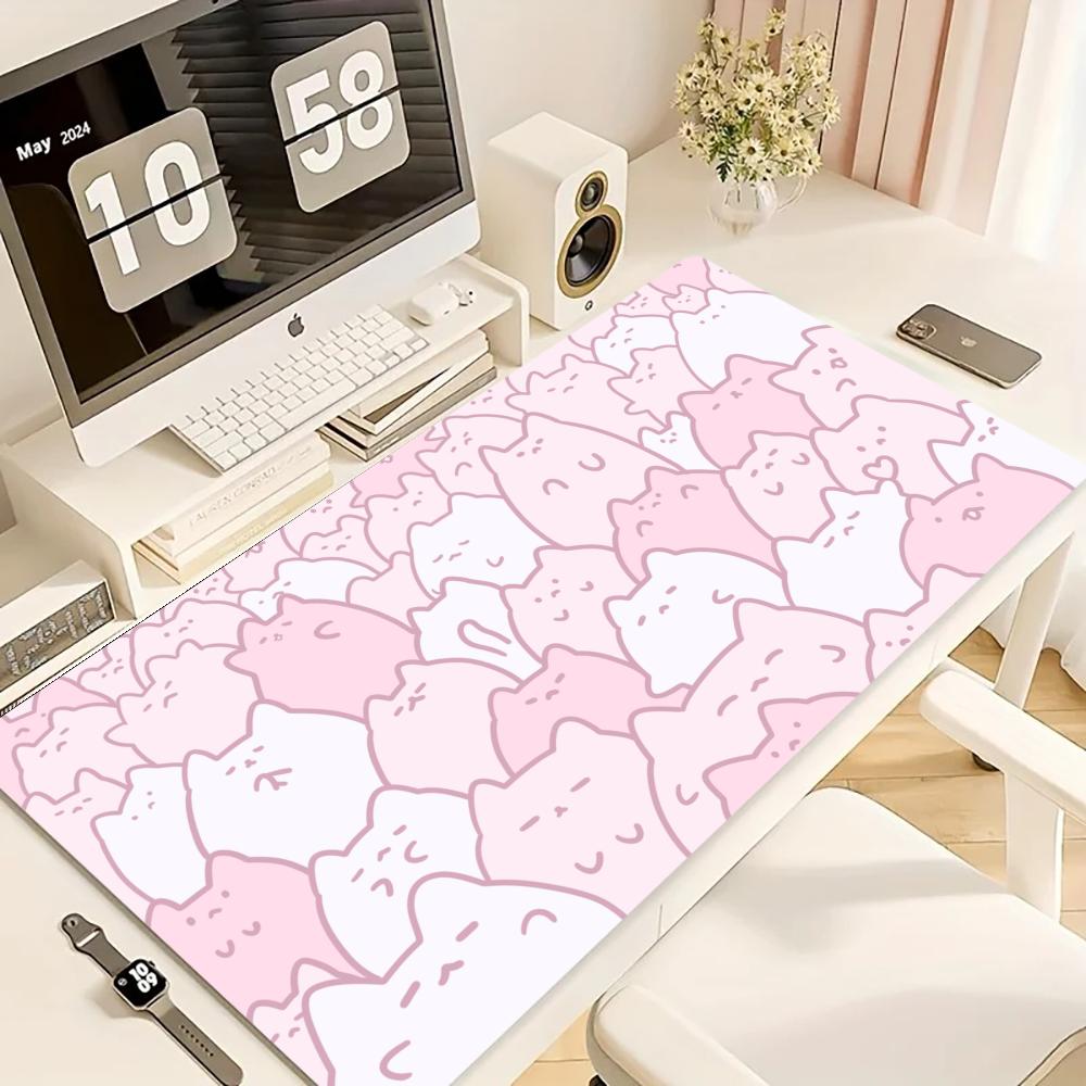 ゲーミングマウスパッド、大型デスクマット、滑り止めゴムベース - Desk Setup Art のレビューと価格