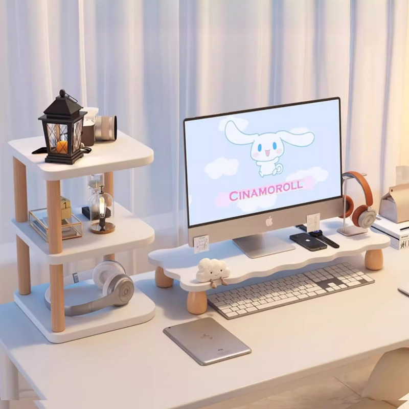 デスクトップパソコン用モニター台、ノートパソコン用スタンド、 - Desk Setup Monitor And Laptop のレビューと価格