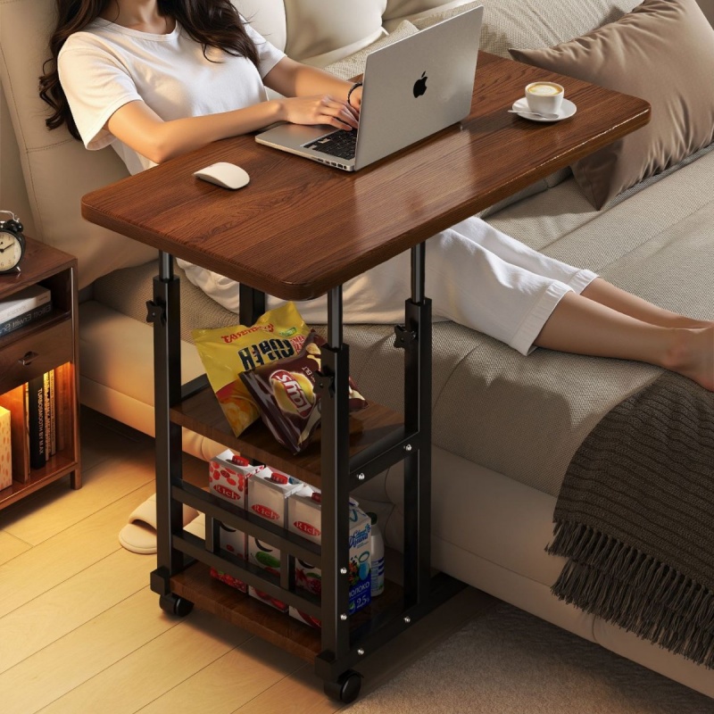 可動式リフティングベッドサイドテーブルベッドサイド小さなテー - Desk Setup Laptop のレビューと価格