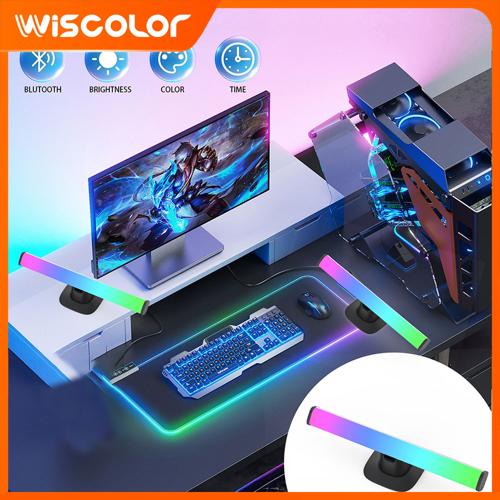 RGB LEDライトバー、Bluetooth対応、スマート設 - Desk Setup Led Strip のレビューと価格