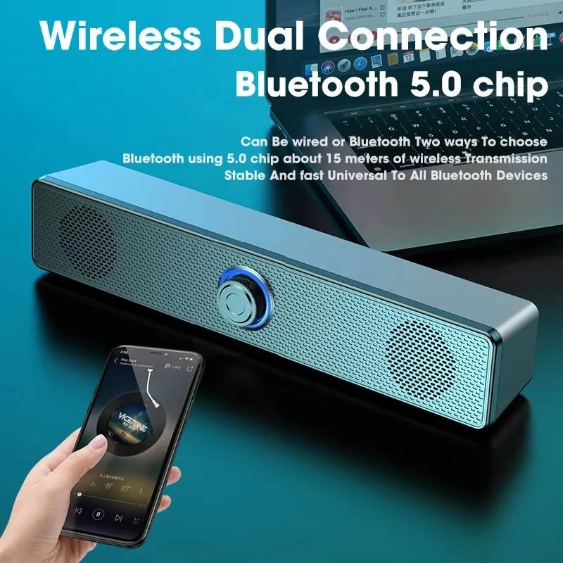音楽サウンドバー コンピューターサウンドバー 有線およびワイ - Desk Setup Speakers のレビューと価格