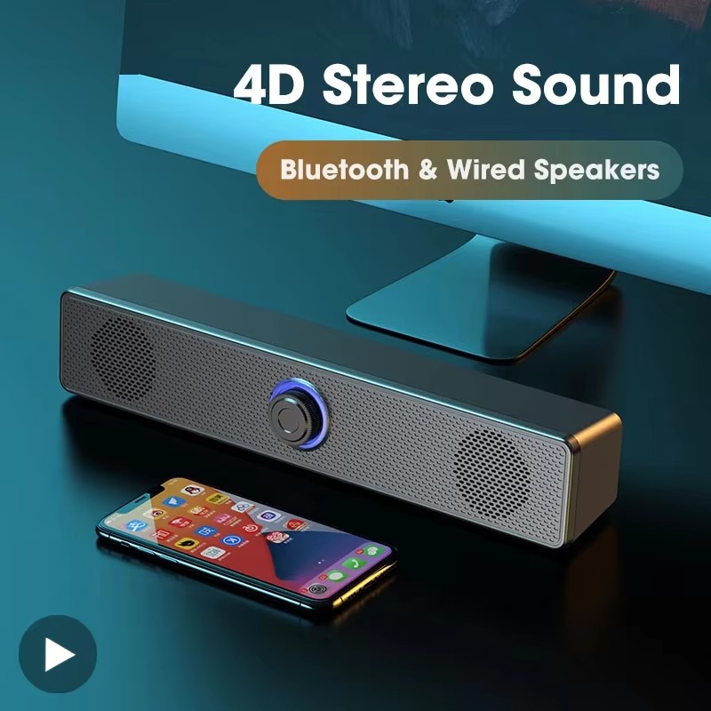 音楽サウンドバー コンピューターサウンドバー 有線およびワイ - Desk Setup Speakers のレビューと価格