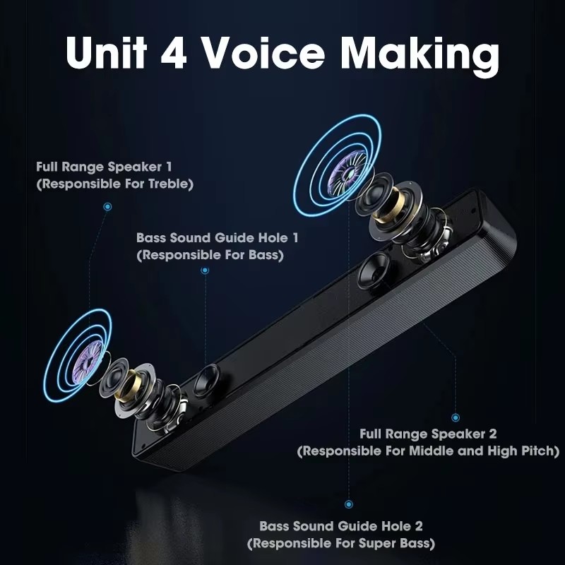 音楽サウンドバー コンピューターサウンドバー 有線およびワイ - Desk Setup Speakers のレビューと価格