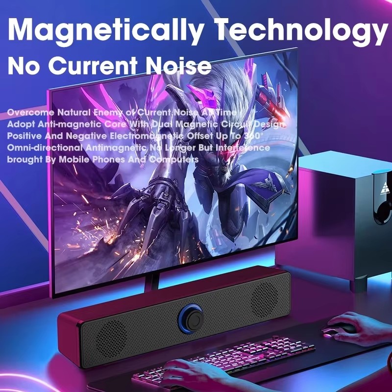 音楽サウンドバー コンピューターサウンドバー 有線およびワイ - Desk Setup Speakers のレビューと価格