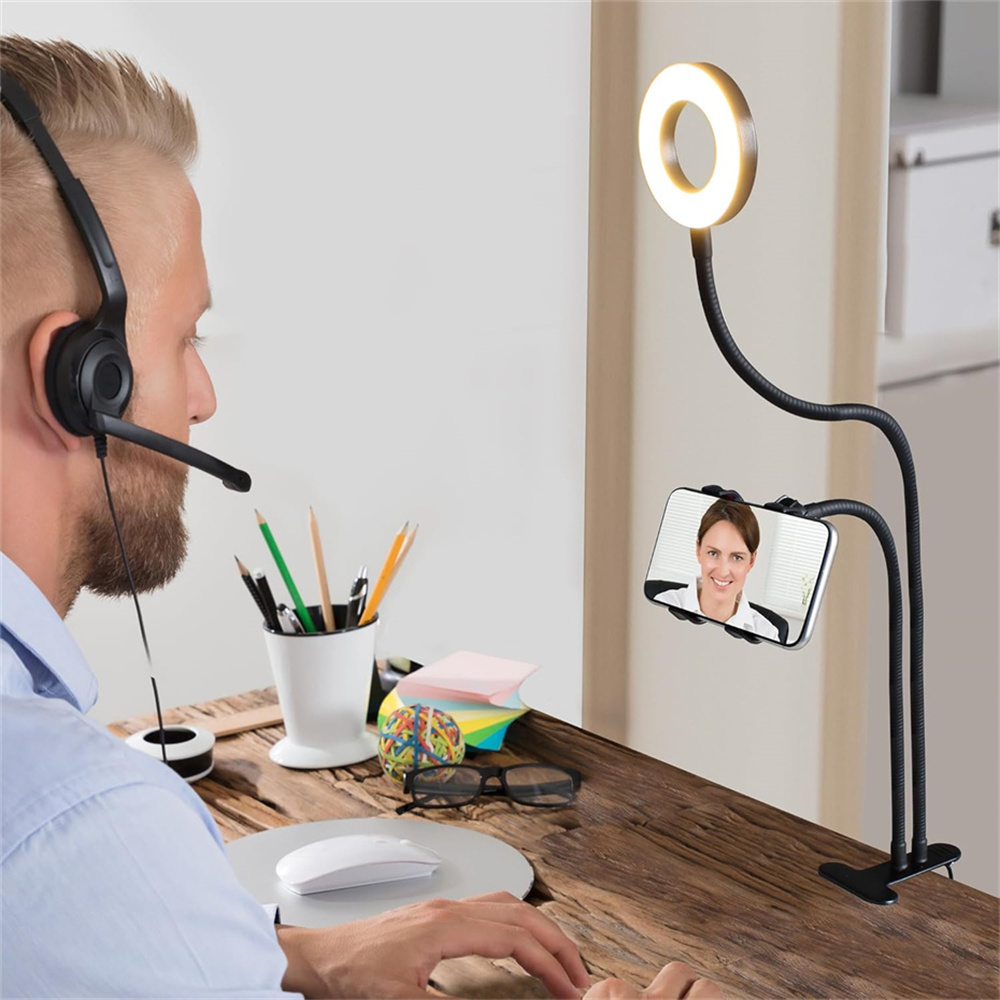 汎用性の高い、柔軟に調整可能なスマートフォンホルダー。自撮り - Desk Setup Room のレビューと価格