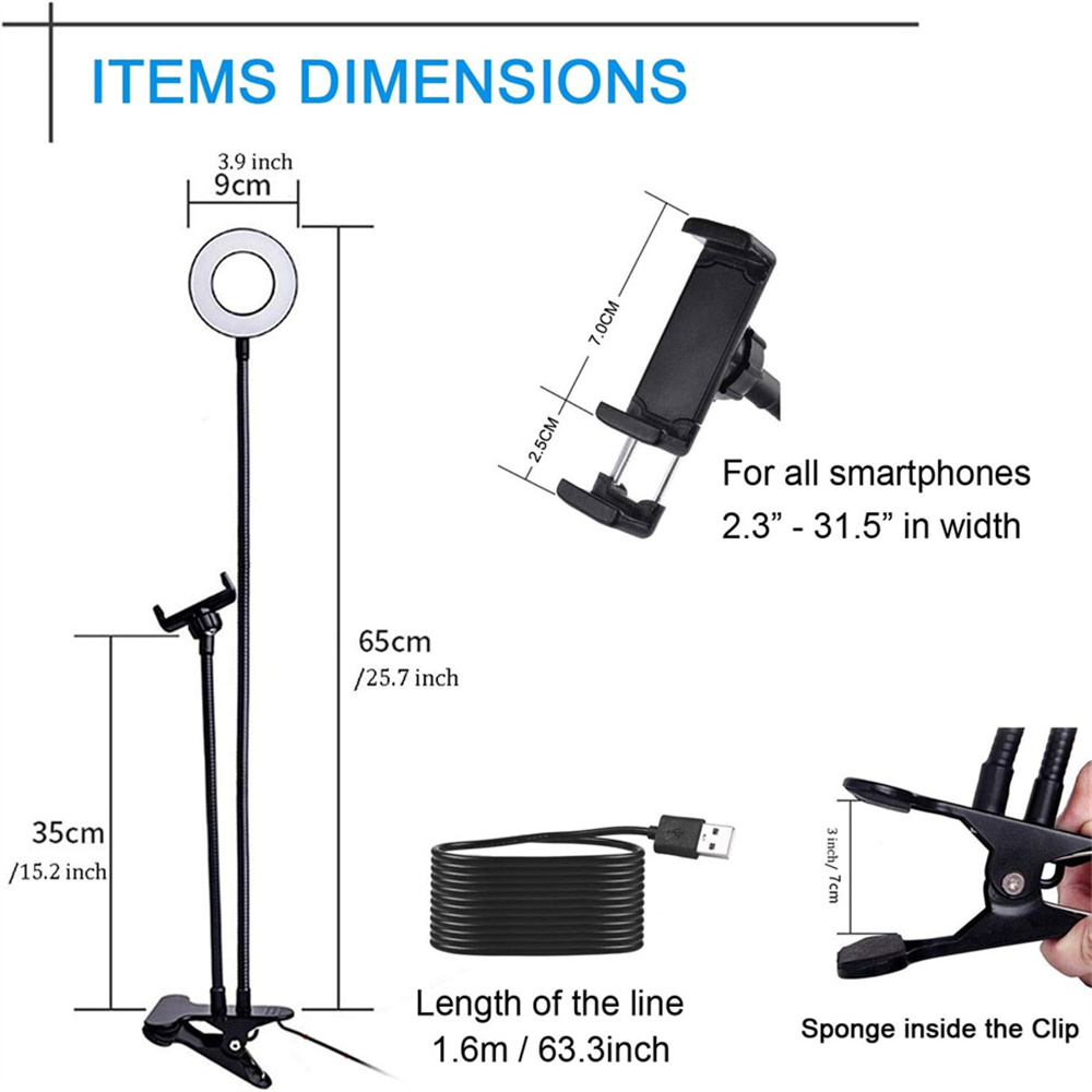 汎用性の高い、柔軟に調整可能なスマートフォンホルダー。自撮り - Desk Setup Room のレビューと価格