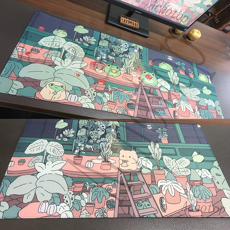 大型アートフェザーマウスパッド ゲーミングキーボード ゲーマ - Desk Setup Art のレビューと価格