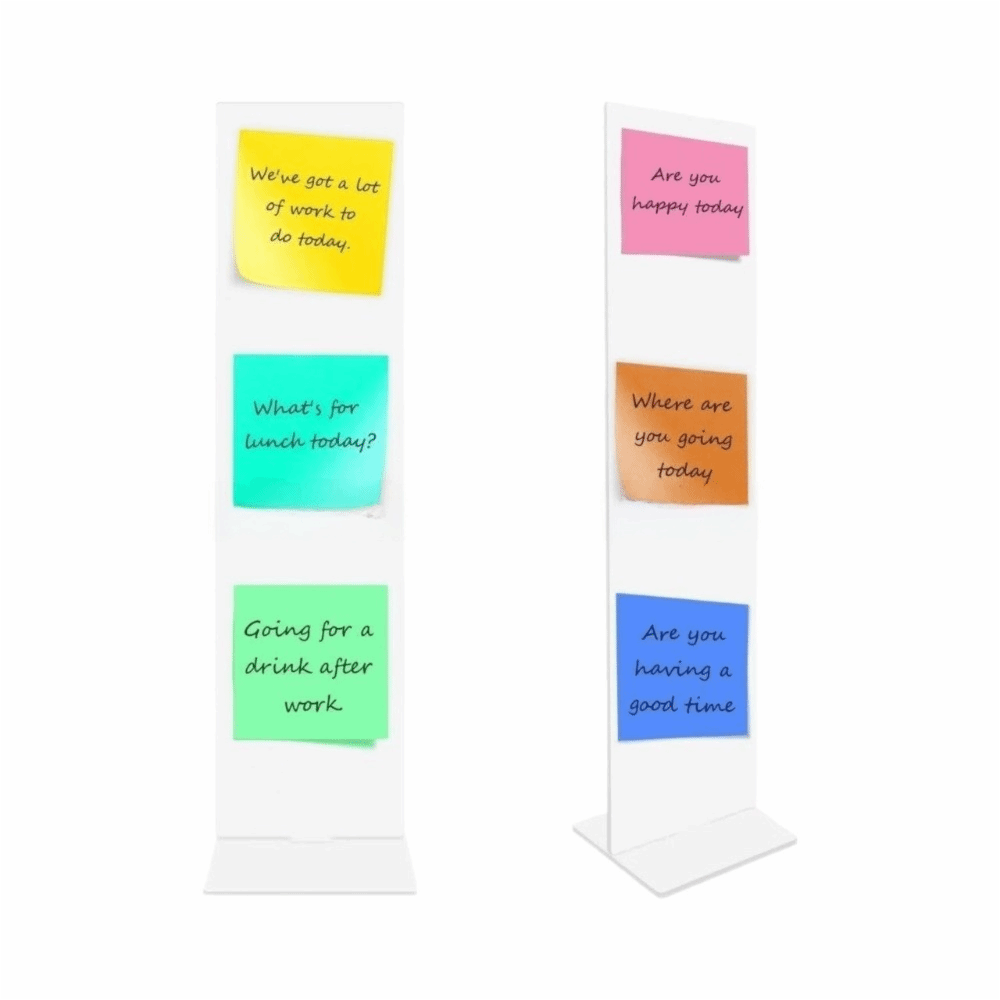 アクリルメモメッセージボードクリア取り外し可能な付箋ホルダー - Sticky Memo Holder のレビューと価格