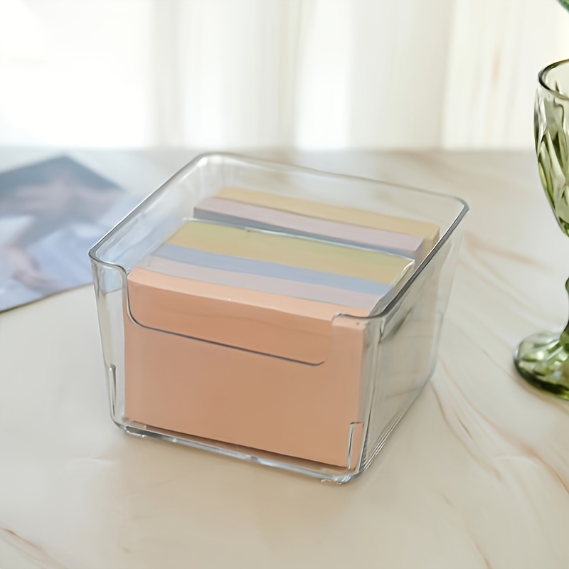クリア付箋ホルダー、アクリルメモスタンドオーガナイザー、オフ - Sticky Memo Holder のレビューと価格