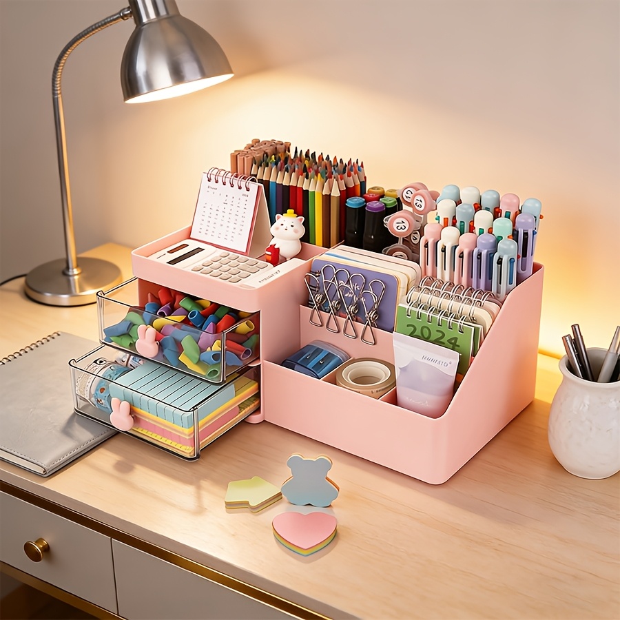 かわいいウサギのデスクオーガナイザー ペンホルダー クリア引 - Sticky Memo Holder のレビューと価格