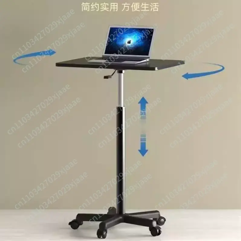 プーリーモバイル小型テーブルスタンディングテーブルリフティン - Desk Setup Laptop のレビューと価格