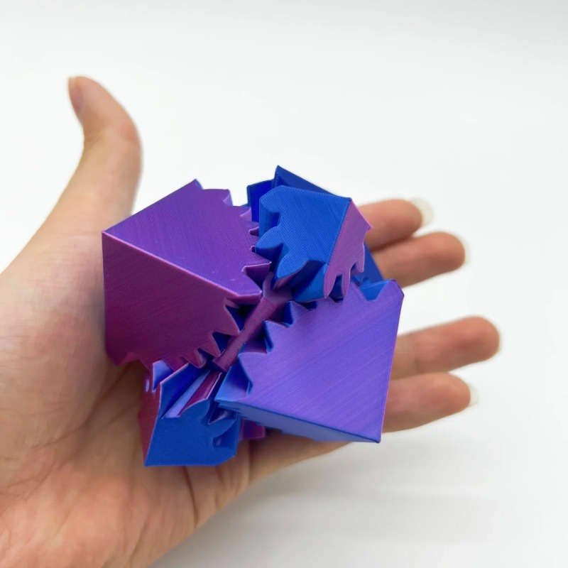 デスクトップ装飾 3D プリントキューブおもちゃギアボールス - Desk Setup Gear のレビューと価格
