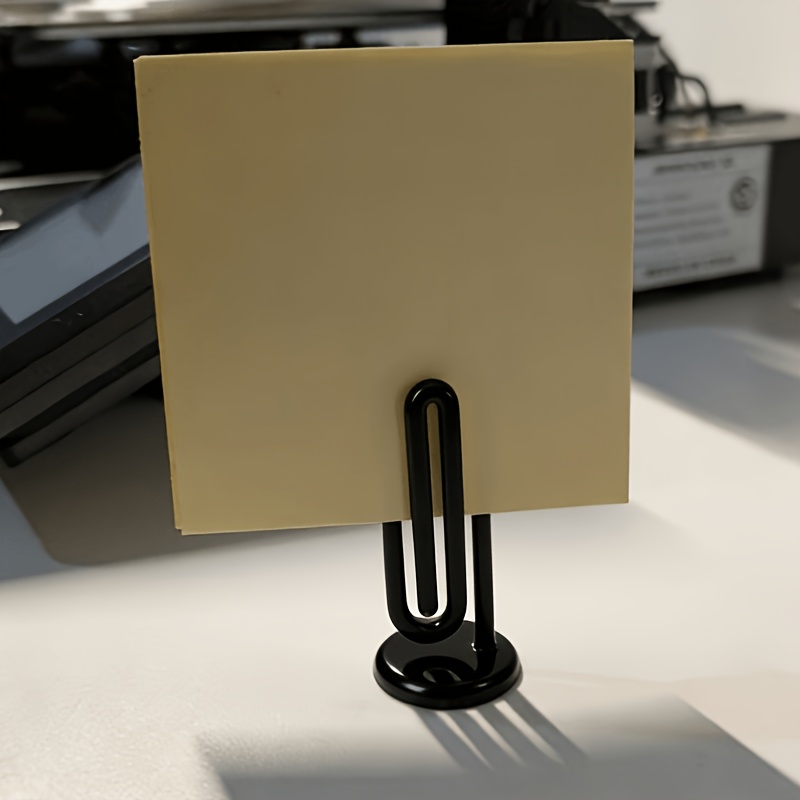 3Dデスクトップペーパークリップメモホルダー1個、付箋、メモ - Sticky Memo Holder のレビューと価格