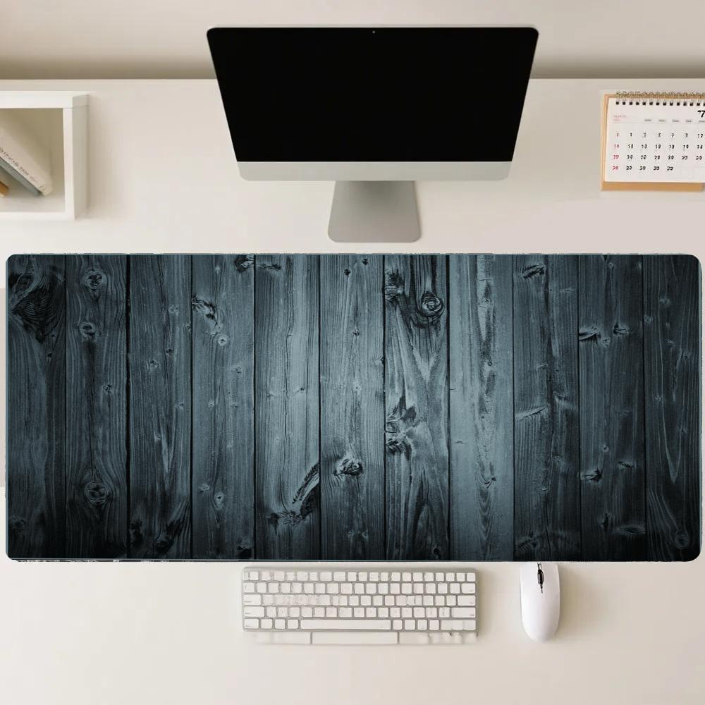 黒い木製マウスパッド デスクアクセサリー デスクマット ゲー - Desk Setup Black And Wood のレビューと価格