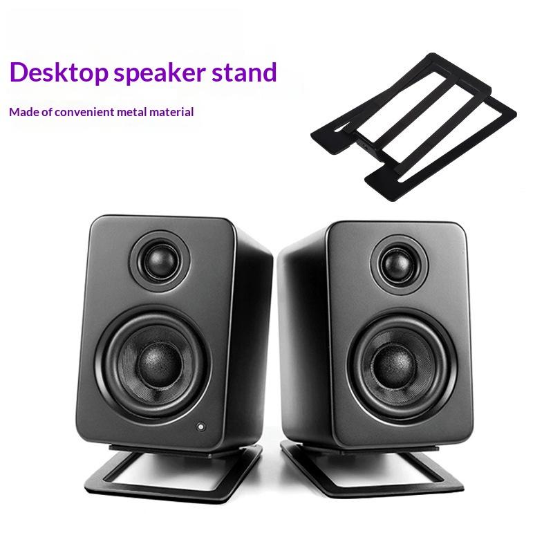 新しいデスクトップスピーカー分離スタンド 2 個の耐衝撃フォ - Desk Setup Speakers のレビューと価格