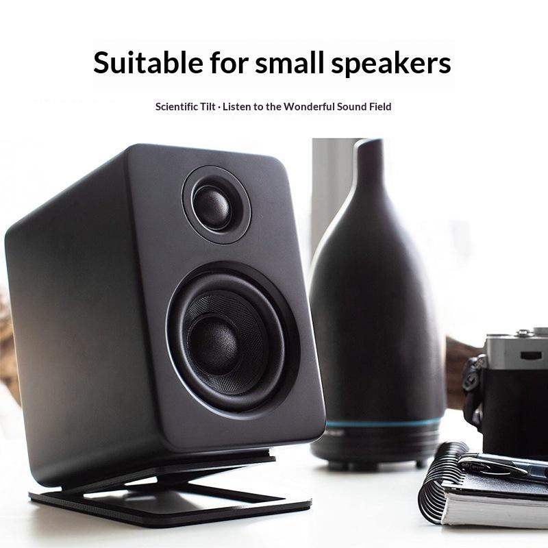 新しいデスクトップスピーカー分離スタンド 2 個の耐衝撃フォ - Desk Setup Speakers のレビューと価格