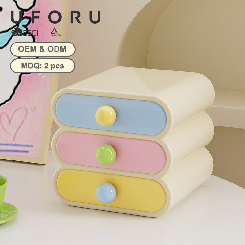 Uforu ドーパミンデスクオーガナイザー、3段引き出し収納 - Desk Setup Room のレビューと価格