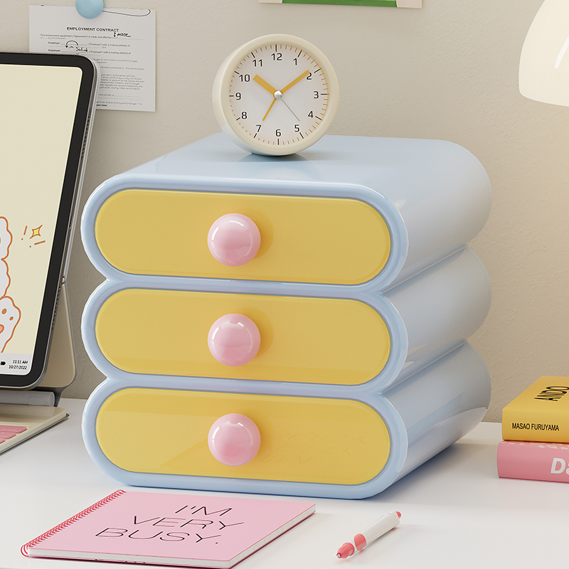 Uforu ドーパミンデスクオーガナイザー、3段引き出し収納 - Desk Setup Room のレビューと価格