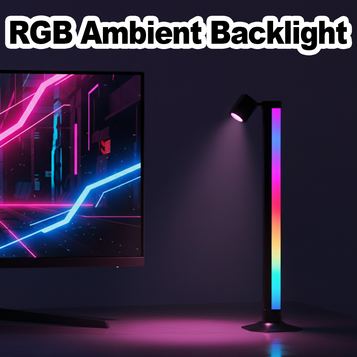 スマートライトバー LED RGB 音楽同期 アプリ制御 U - Desk Setup Art のレビューと価格